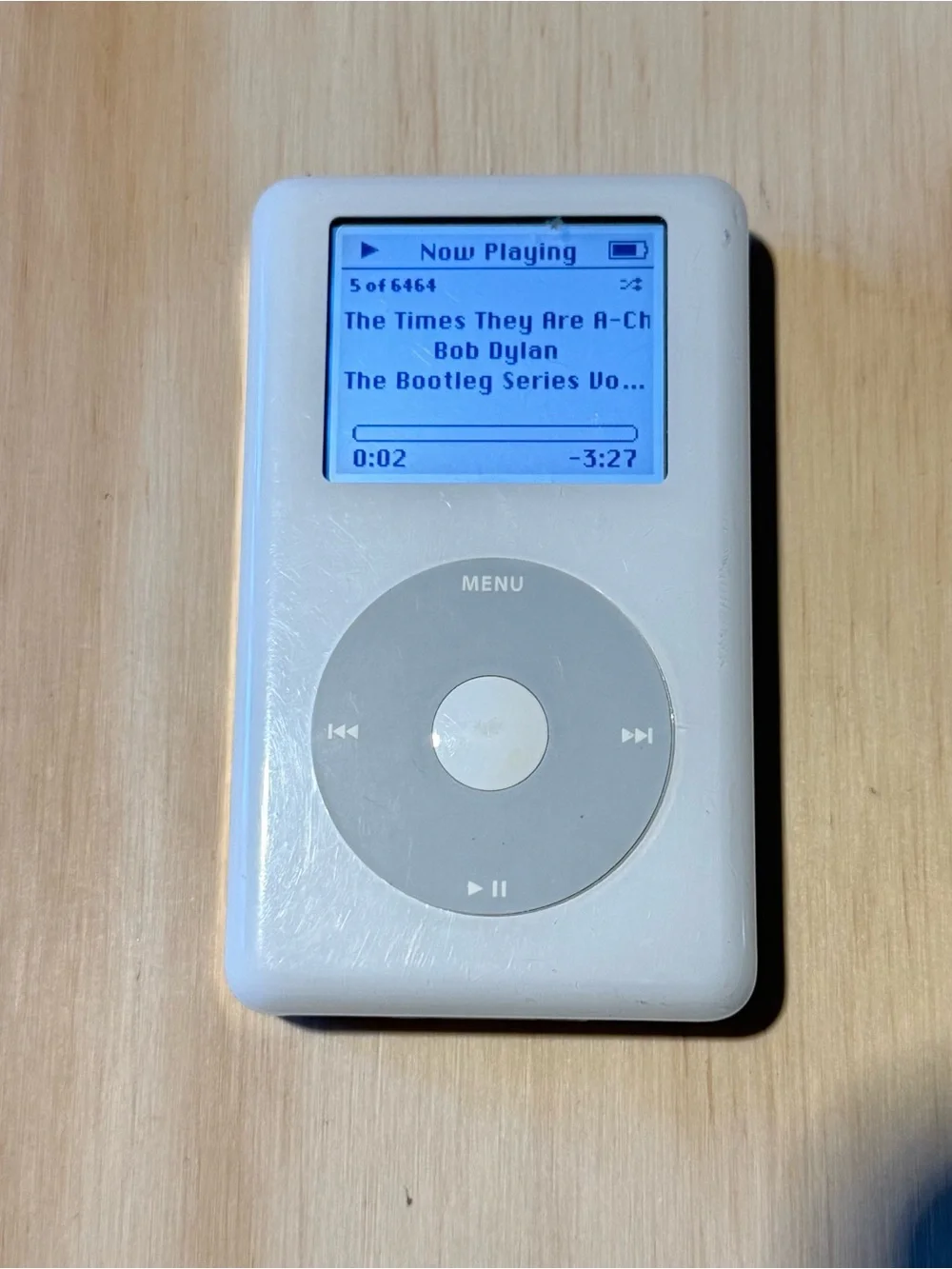 Apple iPod Classic 4thGen Model:A1059 40GB Whit Tested Good w/6464-Songs-Charg